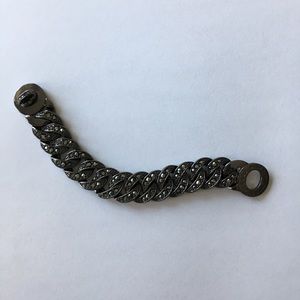 Marc by Marc Jacobs Charcoal Curb Chain Bracelet